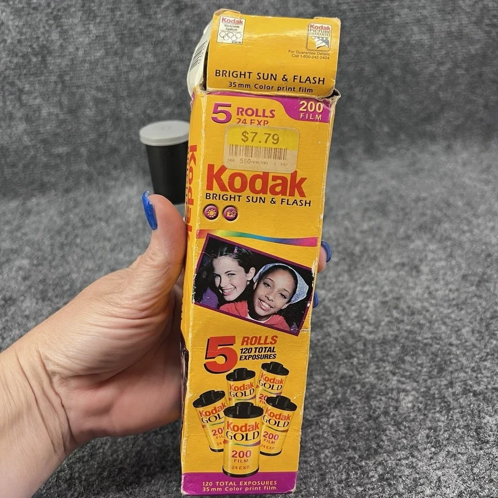 Kodak Bright Sun & Flash 200 24 Exposure Color Film Open Box 4 Rolls 11/2004
